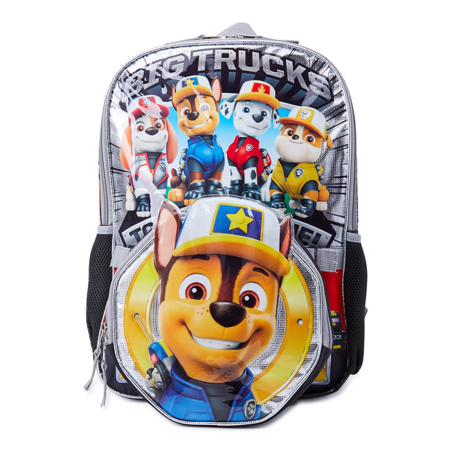 Paw Patrol Rescue Boys 17" Laptop Backpack 2-Piece Set with Lunch Bag, Multi-Color