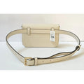 MICHAEL KORS SLOAN EDITOR SMALL FLAP BELT BAG CROSSBODY FANNY PACK CLUTCH CREAM