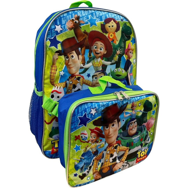 Ruz Group Kid's Licensed 16 Inch Backpack With Removable Lunch Box Set Toy story