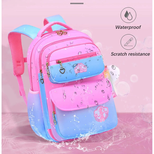 Lvelia School Bag Backpacks for Girls Kids,Lightweight School bag Waterproof Bookbag for Elementary Primary School,Pink