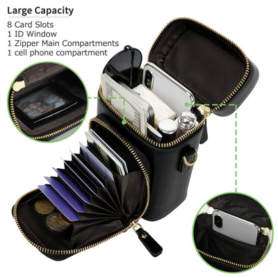 Crossbody Bags for Women with Bucket Bag Design, Purse for Women with Exterior Card Slot