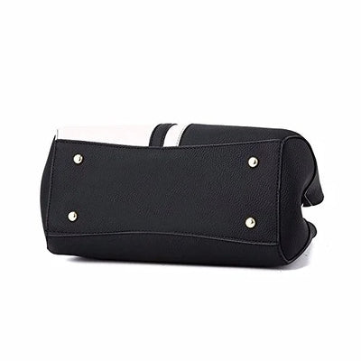 KissDate Women Bags Handbag Shoulder Bags PU Leather Fashion Crossbody Purse, Black