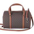 Michael Kors Jet Set Travel Medium Duffle Bag Satchel Brown MK Signature