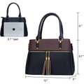 Women Satchel Bags with Handle Shoulder Handbags and Purses Featuring Pockets Zipper Leather Crossbody Bags