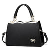 MUSOIE Purses and Handbags for Women Fashion Bow PU Leather Satchel Top Handle Tote Shoulder Bag