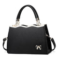 MUSOIE Purses and Handbags for Women Fashion Bow PU Leather Satchel Top Handle Tote Shoulder Bag