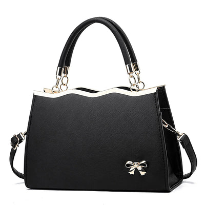 MUSOIE Purses and Handbags for Women Fashion Bow PU Leather Satchel Top Handle Tote Shoulder Bag