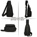 Suptree Shoulder Crossbody Sling Bag for Women Men - Sling Backpack Purse With Usb Charging Port for Adults