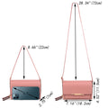 UTO Crossbody Bags for Women Small PU Leather Cellphone Bags Ladies Clutch Shoulder Handbags Wallet Purse(Pink)
