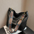 Hobo Bags for Women Crossbody Handbags Guitar Strap Shoulder Bucket Bag Vegan Leather Purse Trendy Boho Tote Purses