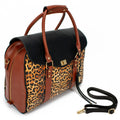 BADGLEY MISCHKA Leopard Travel Tote Weekender Bag