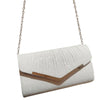 Apooke Glitter Purse Lady Wedding Clutches Handbag Female Shoulder Crossbody Bags with Detachable Chain Sparkling Envelope Bag
