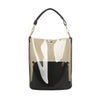 HESITONE Elegant 2 in 1 Bag Clear Bucket Bag Jelly Bag Semi-clear PVC Shoulder Bag Messenger Bag Gift for Holidays Beach Timing