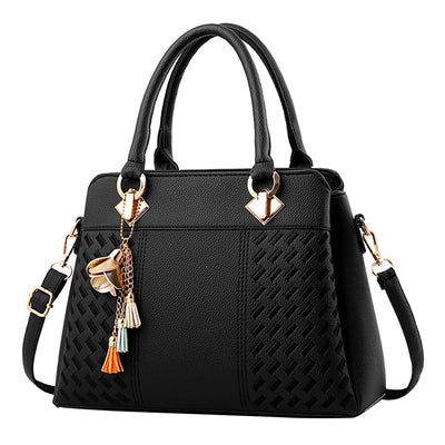 JAHH Women Genuine Leather Designer Tote Bags Purses and Handbags for Women Fashion Ladies Top Handle Shoulder Satchel Bag Four Seasons
