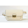 MICHAEL KORS SLOAN EDITOR SMALL FLAP BELT BAG CROSSBODY FANNY PACK CLUTCH CREAM