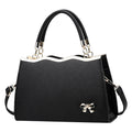 MUSOIE Purses and Handbags for Women Fashion Bow PU Leather Satchel Top Handle Tote Shoulder Bag