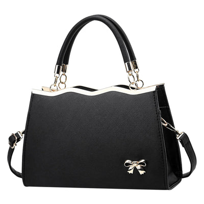MUSOIE Purses and Handbags for Women Fashion Bow PU Leather Satchel Top Handle Tote Shoulder Bag