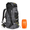 NACATIN Hiking Backpack with Bag Cover 60L Foldable and Lightweight for Men Women, Water-Resistant, Black