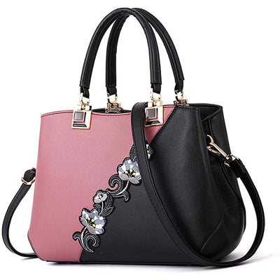 Purses and Handbags for Women Embroidery Top Handle Satchel Fashion Ladies Shoulder Bag Tote Purse Messenger Bags