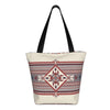 Uemuo Fashion Tatreez Print Tote Bags for Women,Large Capacity Corduroy Bag,Reusable Grocery Shoulder Bag,Beach Tote with Zipper Closure, Daily Essentials
