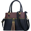 Women Satchel Bags with Handle Shoulder Handbags and Purses Featuring Pockets Zipper Leather Crossbody Bags