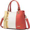 Women's Satchel Handbag with Multiple Internal Pockets in Pretty Color Combination