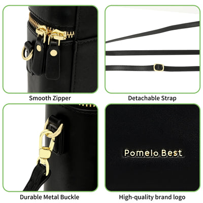 Crossbody Bags for Women with Bucket Bag Design, Purse for Women with Exterior Card Slot