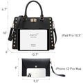 Dasein Purses and Handbags for Women Satchel Bags top Handle Shoulder Bag Work Tote Bag with Matching Wallet