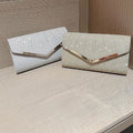 Apooke Glitter Purse Lady Wedding Clutches Handbag Female Shoulder Crossbody Bags with Detachable Chain Sparkling Envelope Bag