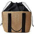 Women Straw Bags Summer Beach Large Tote Bag Handmade Woven Shoulder Crossbody Handbag