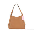 Kate Spade New York Women's Leather Triple Compartment Satchel Handbag, Gingerbread