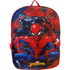 Ruz Age 4+ Boy's 16" Spiderman School Backpack with Removable Matching Lunch Box Set, Blue and Red