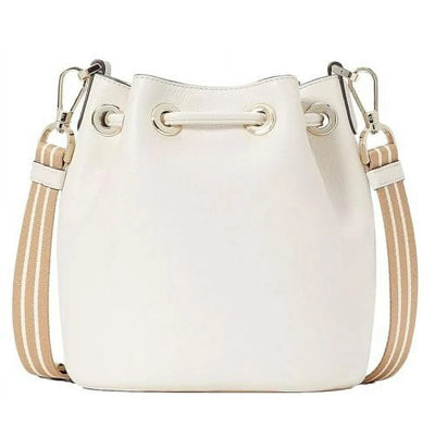 Kate Spade New York Women's Rosie Pebbled Leather Mini Bucket Bag, Parchment