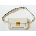 MICHAEL KORS SLOAN EDITOR SMALL FLAP BELT BAG CROSSBODY FANNY PACK CLUTCH CREAM
