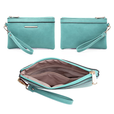 Dasein Women Handbags and Purses Ladies Shoulder Bag Top Handle Satchel Tote Work Bag with Matching Clutch